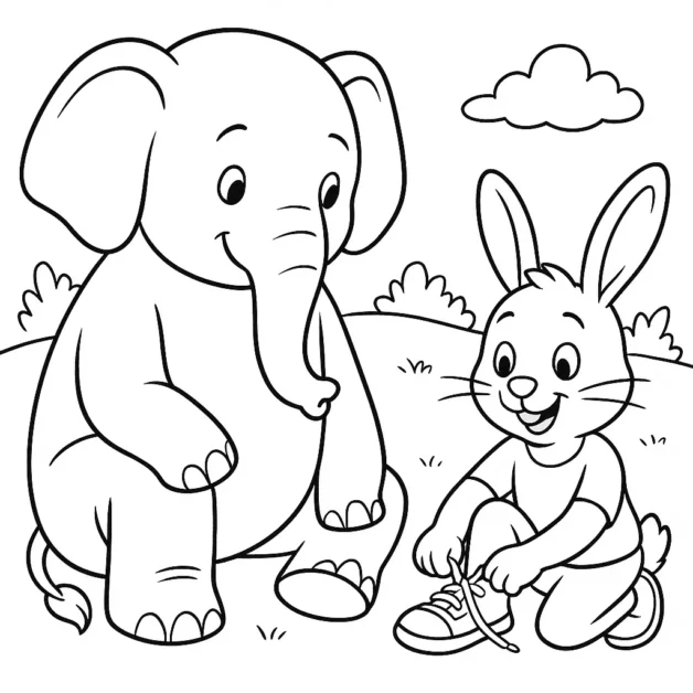 I Can Do It Children's Coloring Page