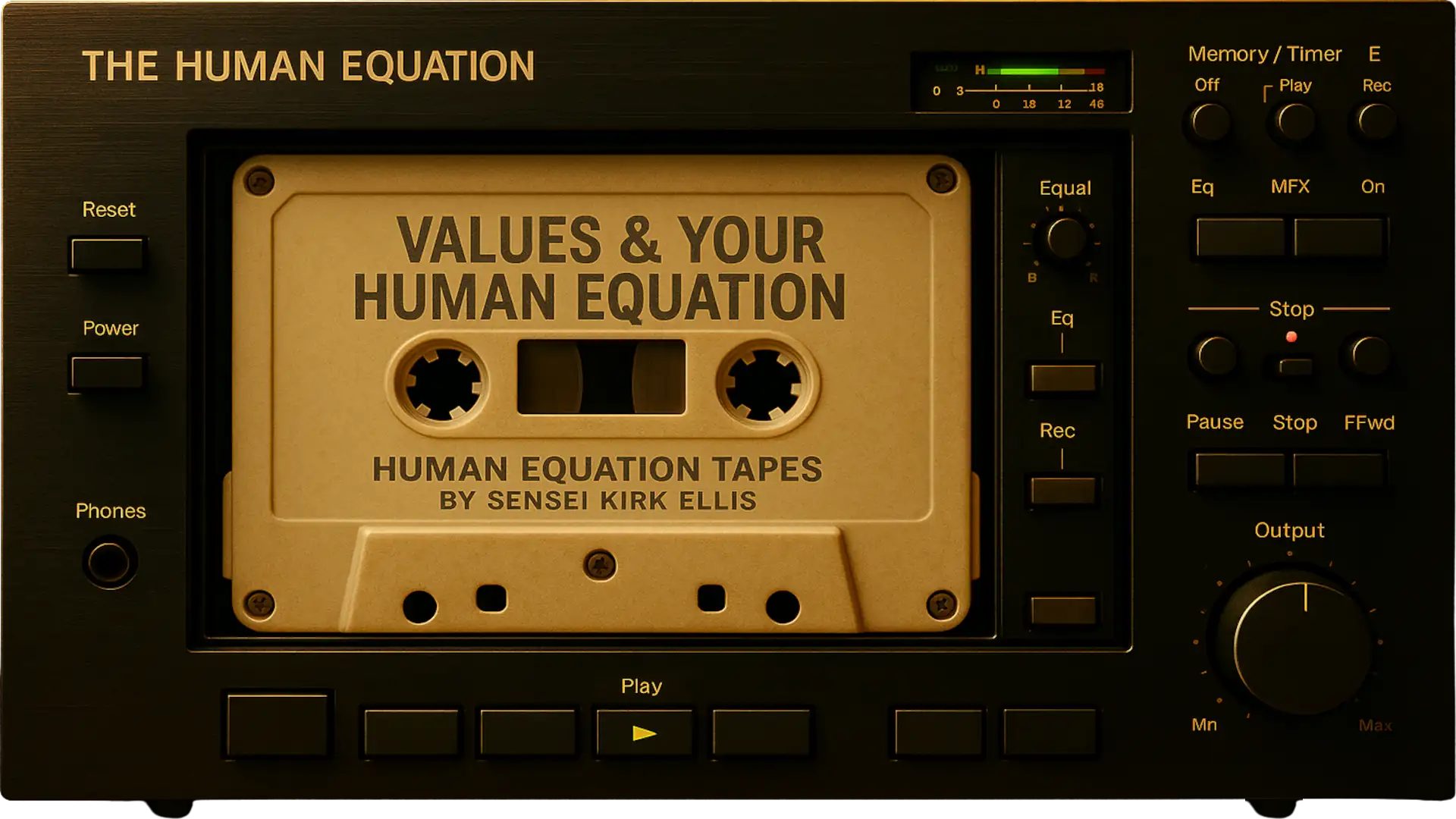 Values And Your Human Equation Cassette Deck