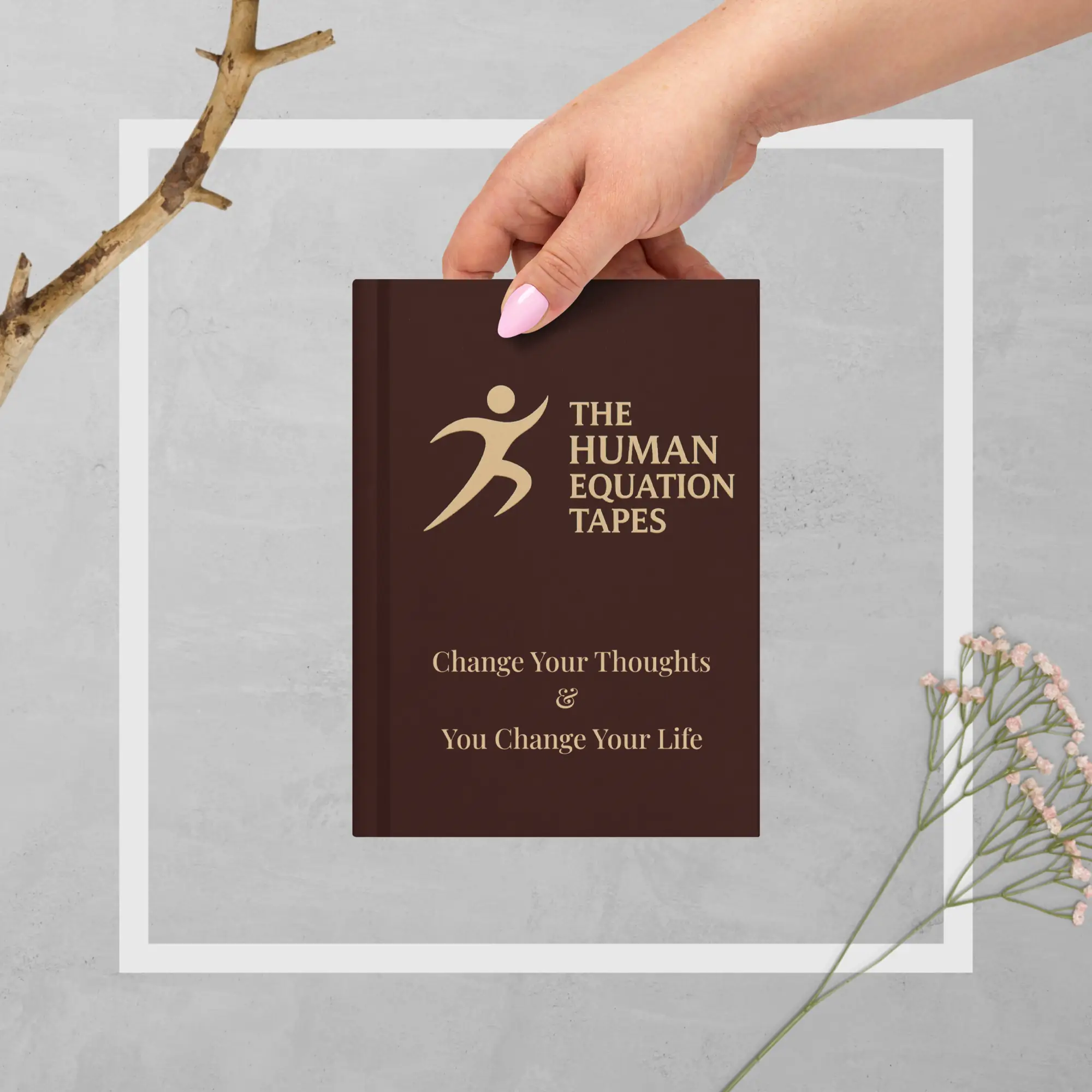 Human Equation Tapes Hardcover Journal Displayed