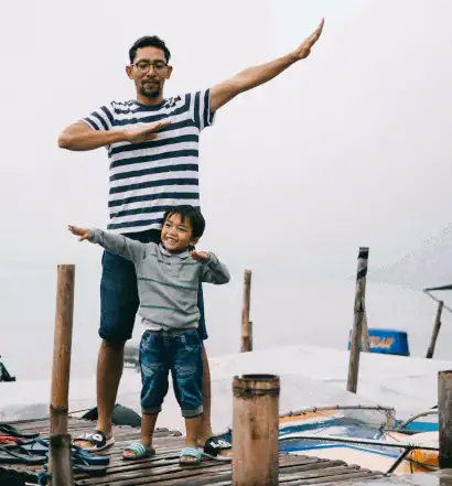 Grow With People Personal Growth Image of Father and Son for Blog Article