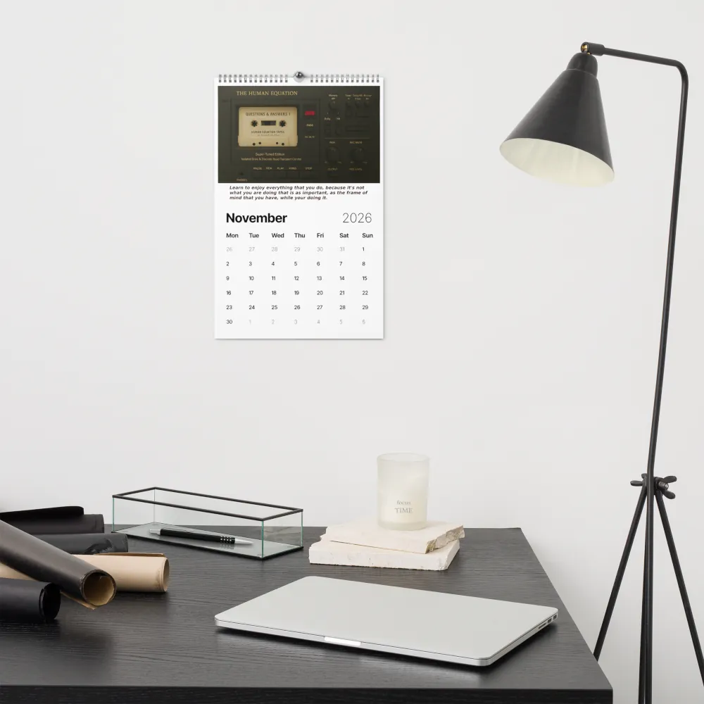 Human Equation Wall Calendar 2026 Display